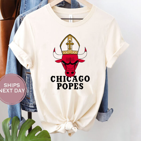 Chicago Bulls Pope Leo XIV Logo Unisex T Shirt