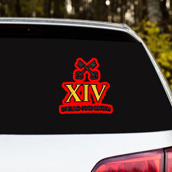 Credo In Illo UNO UNUM - Pope Leo XIV 2025 sTICKER, Car Magnet