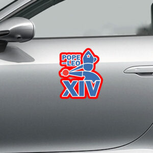 Da Pope Leo Xiv Baseball 2025 Sticker, Car Magnet
