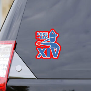 Da Pope Leo Xiv Baseball 2025 Sticker, Car Magnet