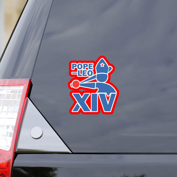 Da Pope Leo Xiv Baseball 2025 Sticker, Car Magnet