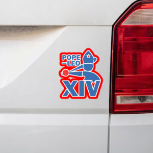 Da Pope Leo Xiv Baseball 2025 Sticker, Car Magnet