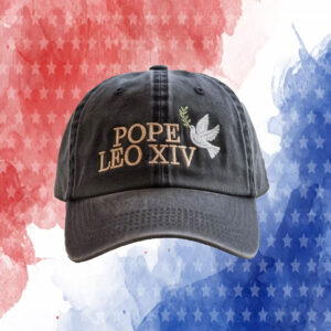 First American Pope Washed - Pope Leo XIV Embroidered Hat