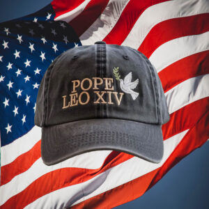 First American Pope Washed - Pope Leo XIV Embroidered Hat