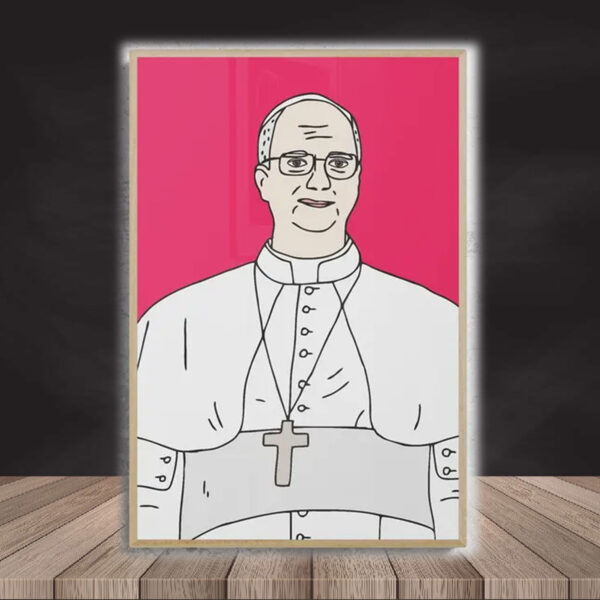 Funny Pope Leo XIV poster