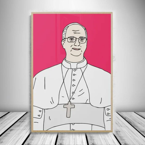 Funny Pope Leo XIV poster