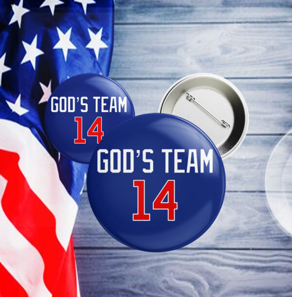 GOD'S TEAM 14 Button