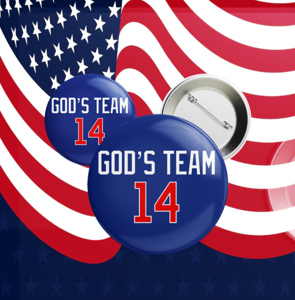 GOD'S TEAM 14 Button