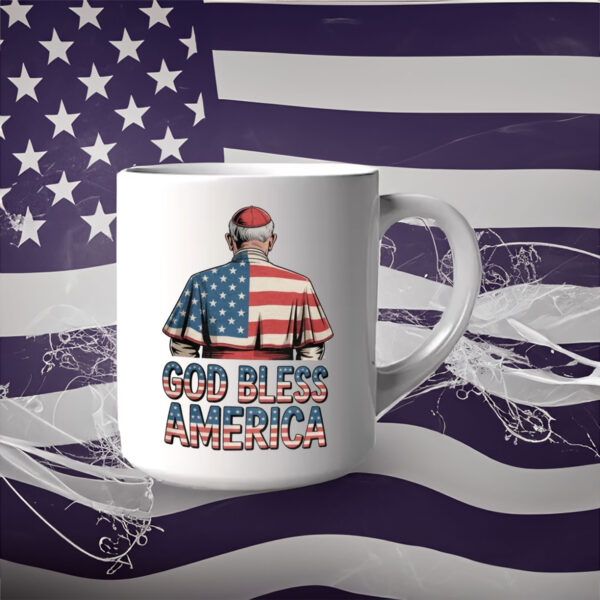 God Bless America Pope Leo XIV Robert Prevost 2025 Mug