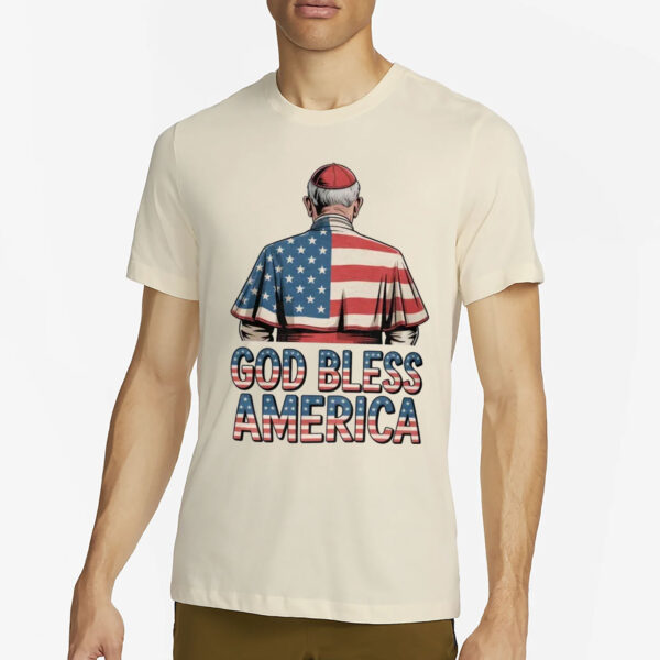 God Bless America Pope Leo XIV Robert Prevost 2025 T-Shirt