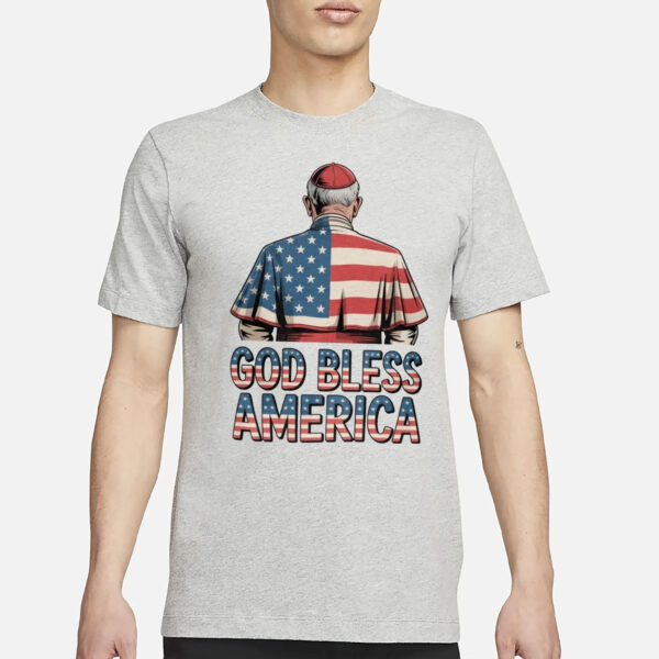 God Bless America Pope Leo XIV Robert Prevost 2025 T-Shirt