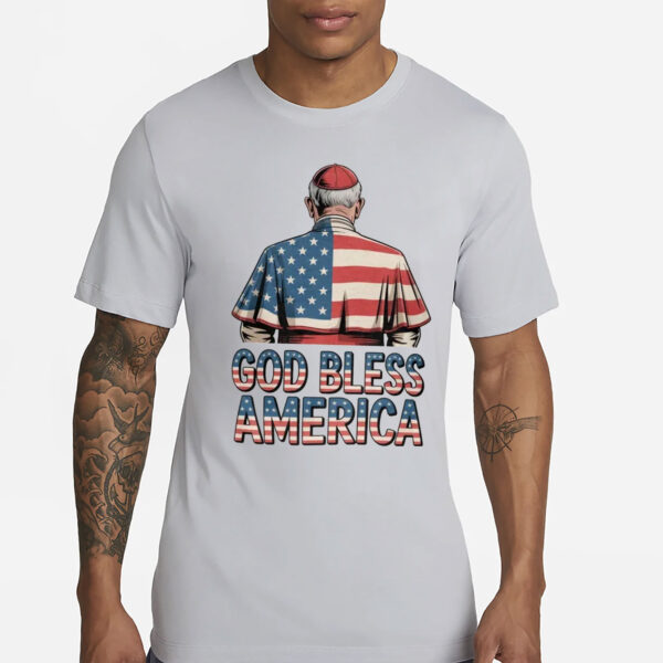 God Bless America Pope Leo XIV Robert Prevost 2025 T-Shirt
