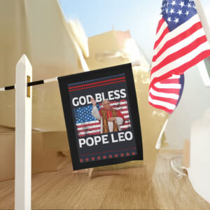 God Bless Pope Leo XIV Flag