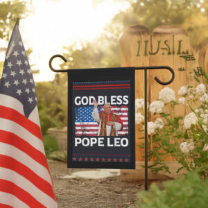 God Bless Pope Leo XIV Flag