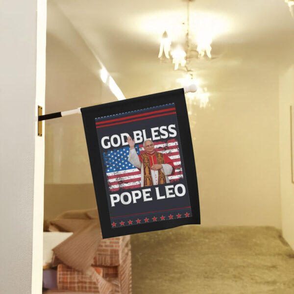 God Bless Pope Leo XIV Flag