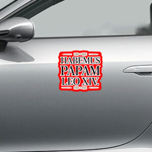 Habemus Papam Leo XIV 2025 Sticker, Car Magnets