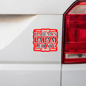 Habemus Papam Leo XIV 2025 Sticker, Car Magnets