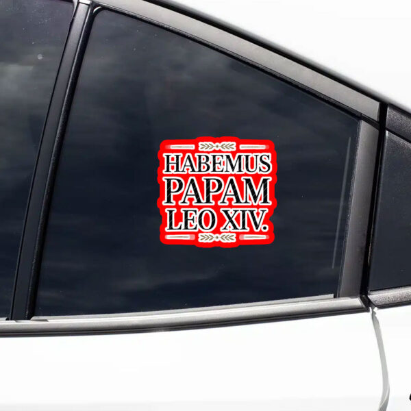 Habemus Papam Leo XIV 2025 Sticker, Car Magnets