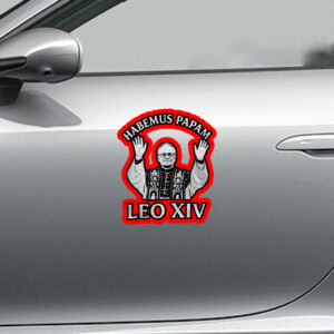 Habemus Papam Leo XIV Sticker, Car Magnet