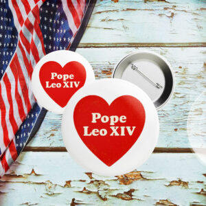 I Heart Love Pope Leo XIV Button