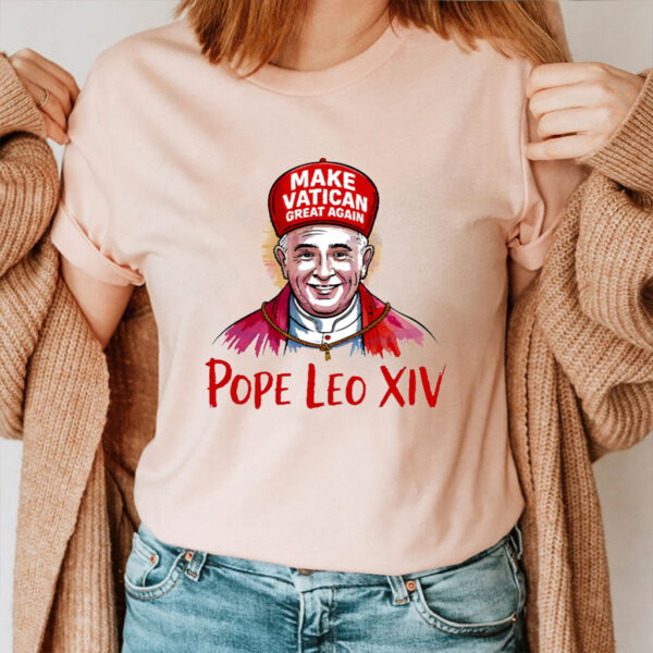 Make Vatican Great Again Pope Leo Xiv Cartoon Hat T-Shirt