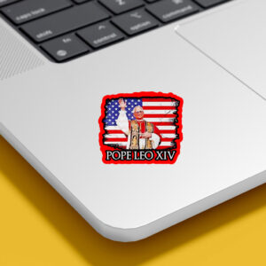 New Pope Leo XIV Robert American flag Sticker, Car Magnet