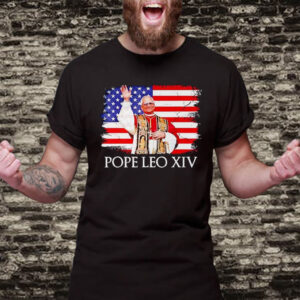 New Pope Leo XIV Robert American flag T-Shirt
