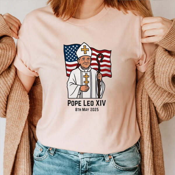 Original Pope Leo XIV 8th May 2025 Flag T Shirt