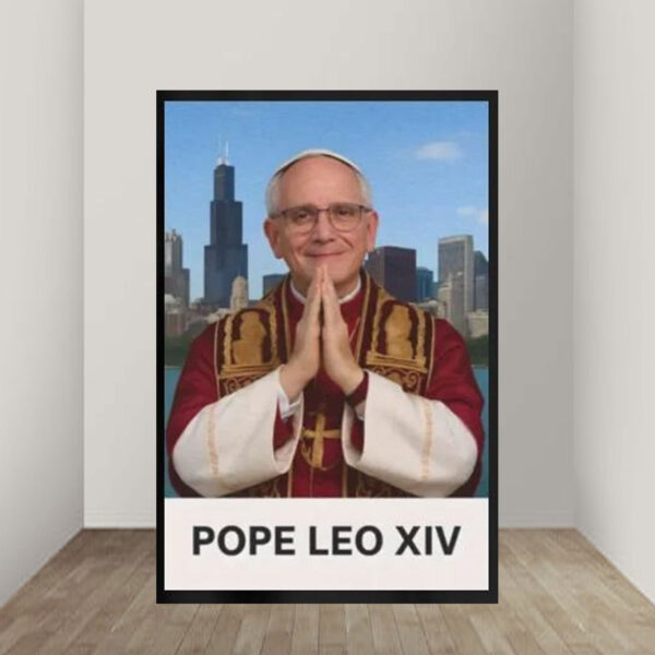 Original Pope Leo XIV Catholic Vatican Poster