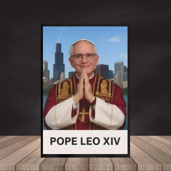 Original Pope Leo XIV Catholic Vatican Poster