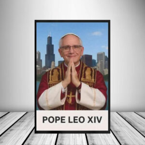 Original Pope Leo XIV Catholic Vatican Poster