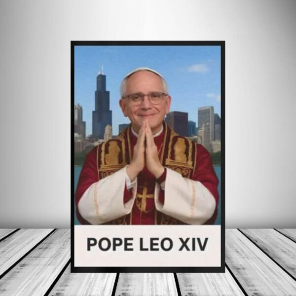 Original Pope Leo XIV Catholic Vatican Poster