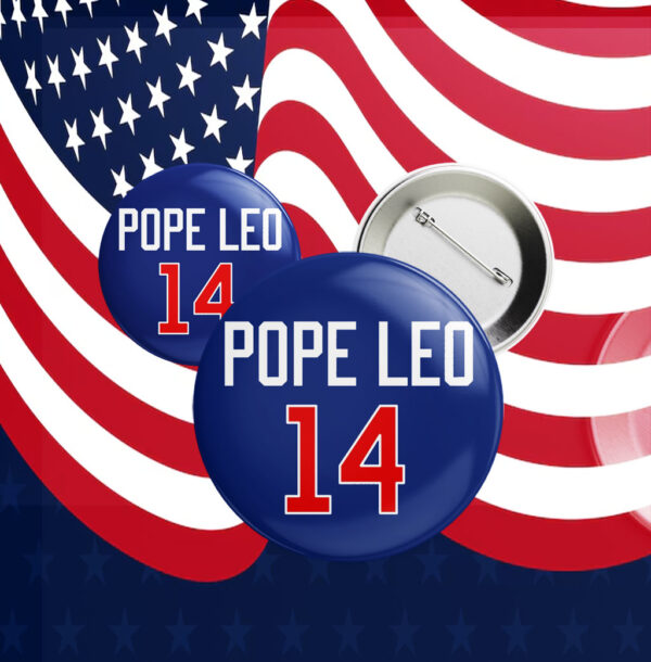 POPE LEO 14 Button