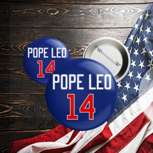 POPE LEO 14 Button