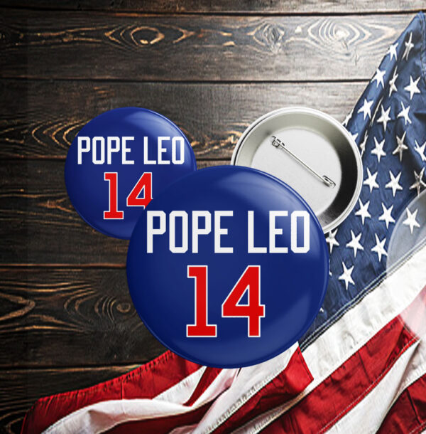 POPE LEO 14 Button