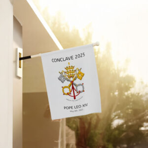 Papal Conclave 2025 Pope Leo XIV Commemorative Flag