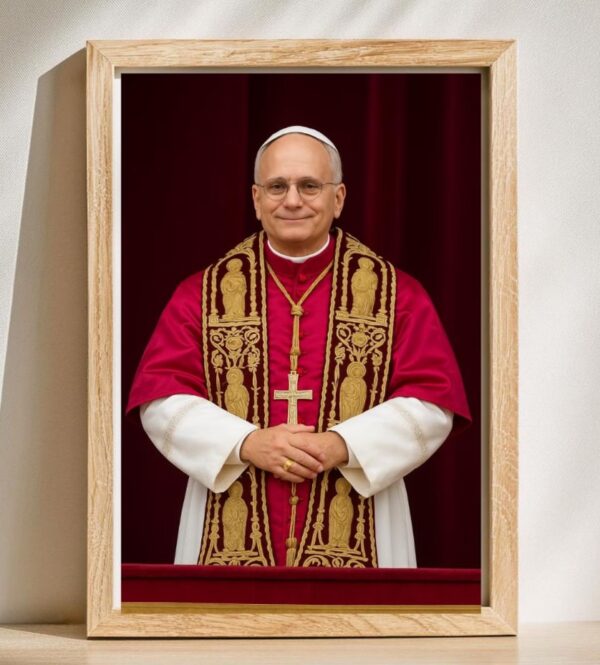 Pope Leo XIV: A Digital Art Print Poster