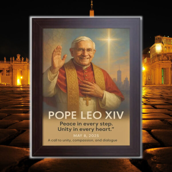 Pope Leo XIV Artwork - Christian Gifts 2025 Poster