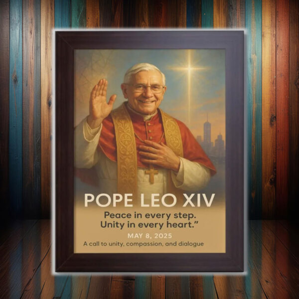 Pope Leo XIV Artwork - Christian Gifts 2025 Poster