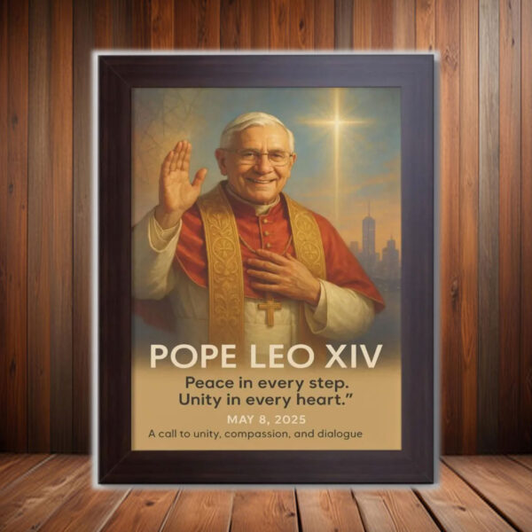 Pope Leo XIV Artwork - Christian Gifts 2025 Poster