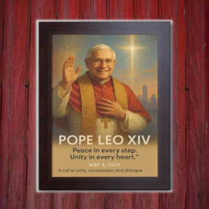 Pope Leo XIV Artwork - Christian Gifts 2025 Poster