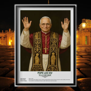Pope Leo XIV Blessing Poster
