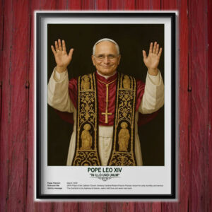 Pope Leo XIV Blessing Poster