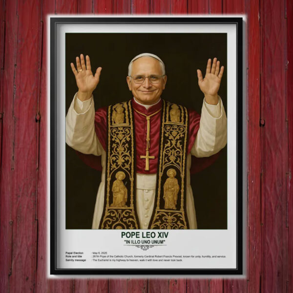 Pope Leo XIV Blessing Poster
