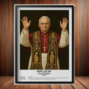 Pope Leo XIV Blessing Poster