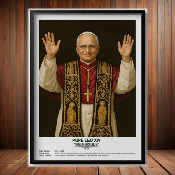 Pope Leo XIV Blessing Poster