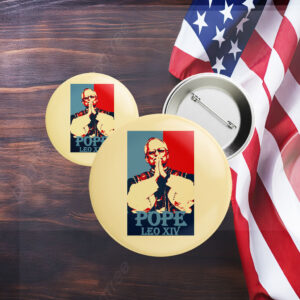 Pope Leo XIV Catholic Button