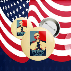 Pope Leo XIV Catholic Button