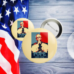 Pope Leo XIV Catholic Button