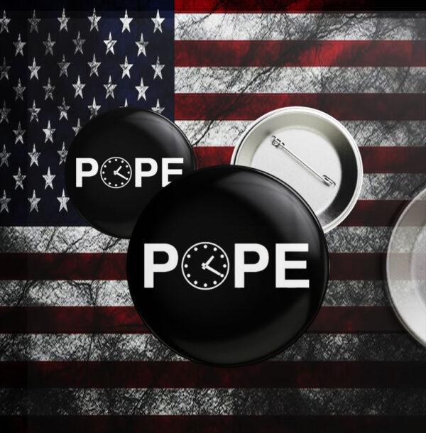 Pope Leo XIV Clock Button